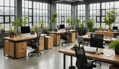 Mobilier de bureau durable : investir dans des matériaux écologiques et recyclés