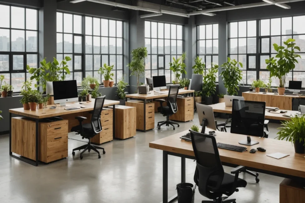 Mobilier de bureau durable : investir dans des matériaux écologiques et recyclés