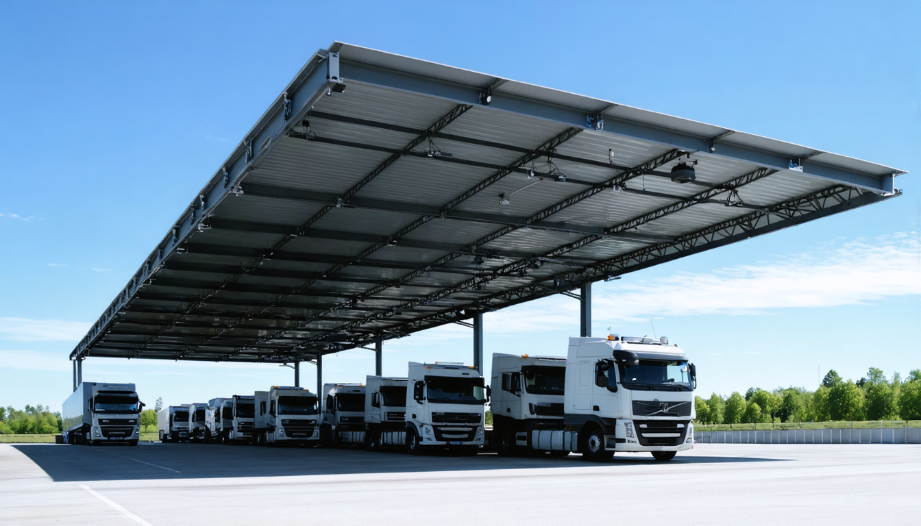 découvrez si l’ombrière photovoltaïque représente un véritable avantage ou un inconvénient pour protéger vos camions, en combinant énergie verte et sécurité sur vos aires de stationnement.