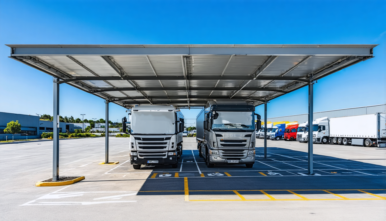 découvrez les avantages et inconvénients de l’ombrière photovoltaïque pour la protection de vos camions : efficacité, rentabilité, sécurité et solutions durables pour votre flotte.
